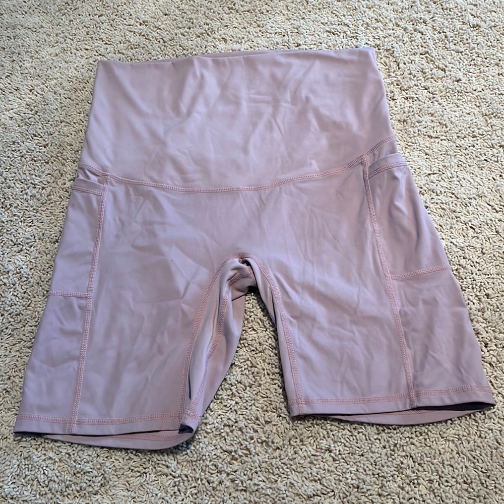 Spotential Womens Maternity Yoga Shorts Active Short with Pocket 8" Inseam